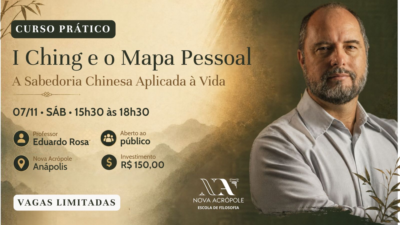 Capa do evento Curso Prático: I-Ching e o Mapa Pessoal