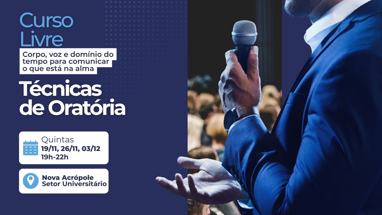 Capa do evento Técnicas de Oratória